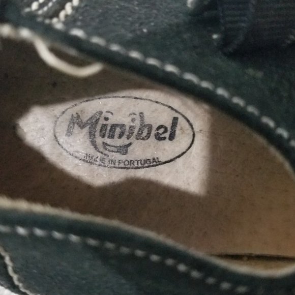 Minibel black leather shoes with white stitch - Picture 7 of 8